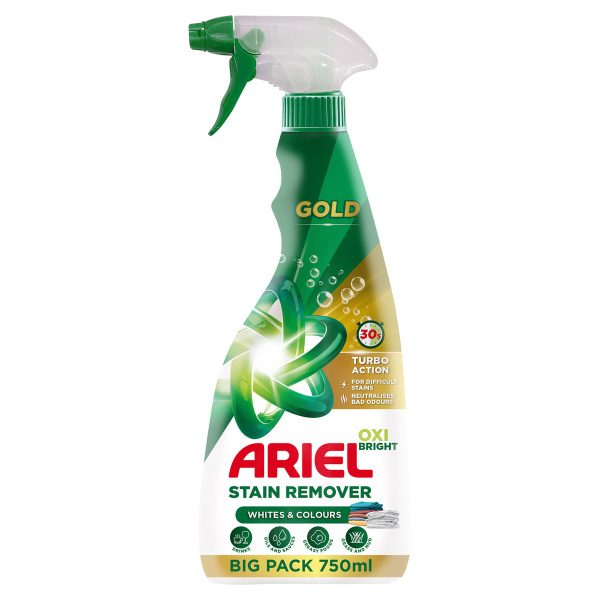 Ariel Stain Remover Trigger Gold 750ML