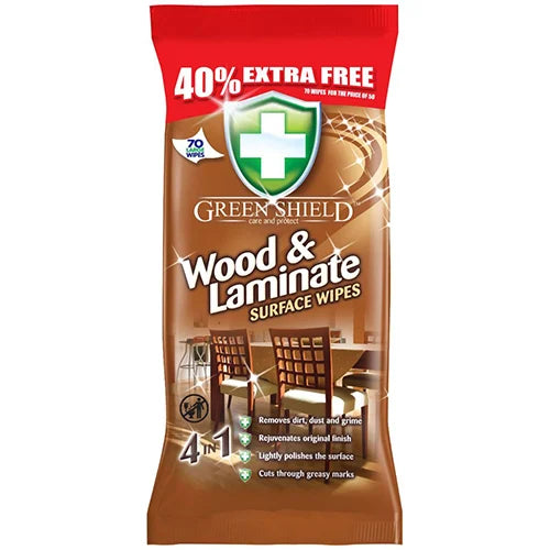 Green Shield Wood and Laminate Wipes