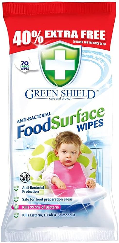 Green Shield Anti-Bacterial Food Surface Wipes