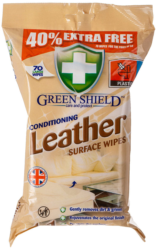 Green Shield Conditioning Leather Surface Wipes