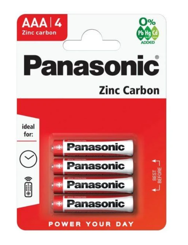 Panasonic AAA Batteries 4 pack