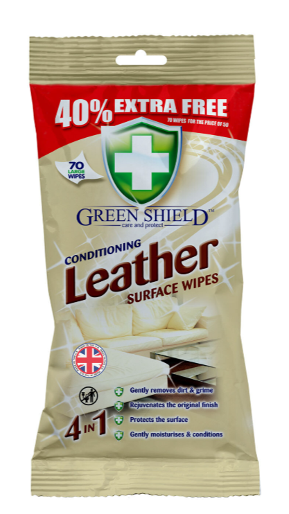 Green Shield Conditioning Leather Surface Wipes