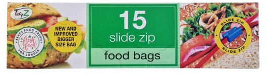 Tidy Z 15 Slide Zip Food Bags