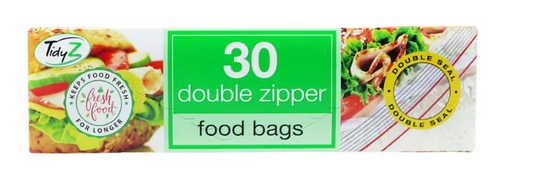 Tidy Z 30 Double Zipper Food Bags