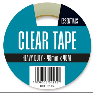 Essentials Clear Tape 48mm x 40m