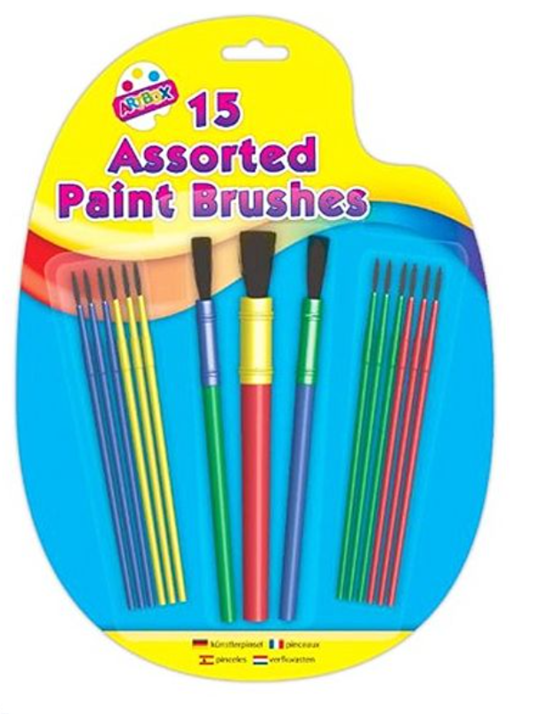 ArtBox 15 Assorted Paint Brushes
