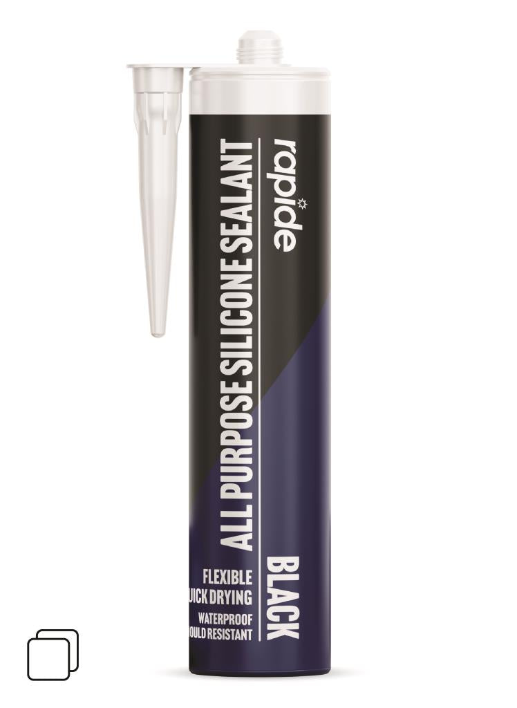 Rapide All Purpose Silicone Sealant Black 260ML