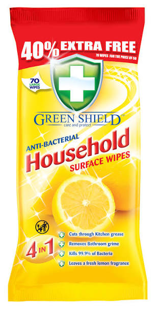 Green Shield Anti-Bacterial Surface Wipes
